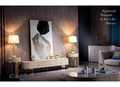 Комоды Гостиная Дизайнер Лакированный комод Буфет Боковое лоуборд Шкаф