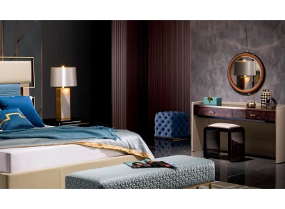 Туалетный столик Зеркало Табуретка Элегантная консоль Комод Спальня 3 предмета