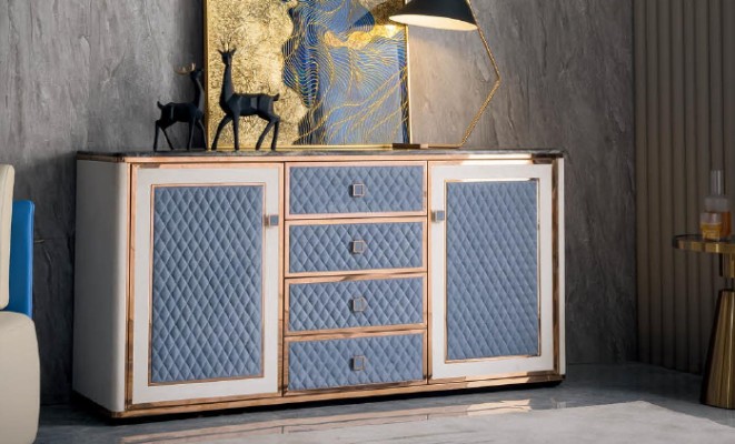 Комод Современные буфеты 4 ящика 2 двери Шкаф