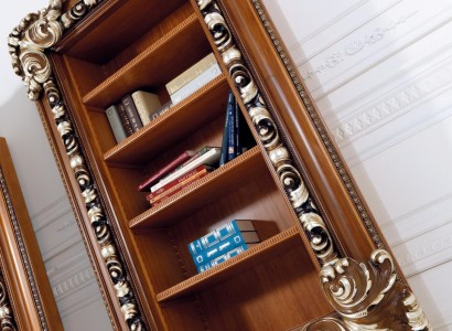 Книжный шкаф Шкаф Гостиная Книжный шкаф Дерево Офисный шкаф Шкафы Италия Новый