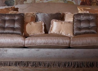 Sofa Dreibettzimmer Sofa 3-Sitzer Designer Sofa modernes Design Braun