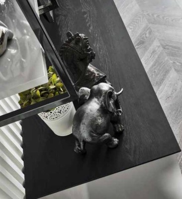 настенный телевизор RTV с низким телевизионным стендом + белый журнальный столик из дерева