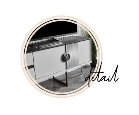 настенный телевизор RTV с низким телевизионным стендом + белый журнальный столик из дерева