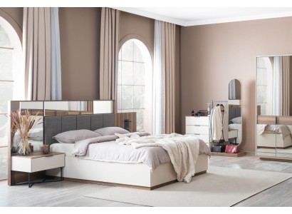 Набор кровать 2x, две тумбочки 4шт., полностью новая роскошная спальня мебель