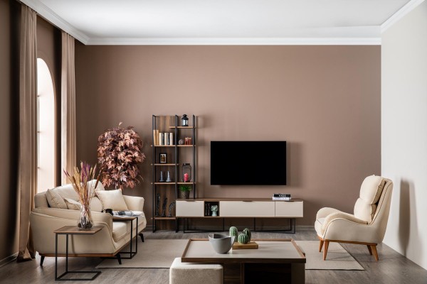 Гостиная стенка Мебель для гостиной ТВ стойка Книжный шкаф 240 см Дерево Шкафы для гостиной