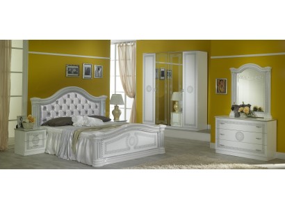 Полный набор спальни Дизайн Modern Luxus Bed 2x Nightstand 6 шт Гардероб