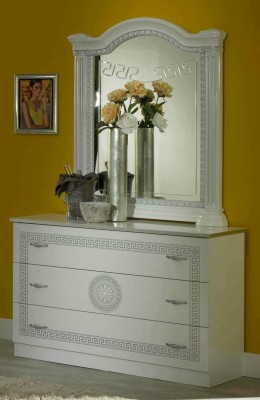 Полный набор спальни Дизайн Modern Luxus Bed 2x Nightstand 6 шт Гардероб