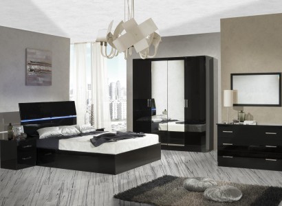 Schlafzimmer Set Комплект Комод Кровать Шкаф Кровати Ночная тумба 6 предм.