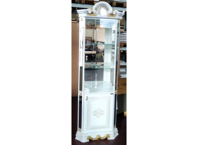 Luxus Schaufenster Eckvitrine Glas Schrank Modern Möbel Regal Klassisch ITALY