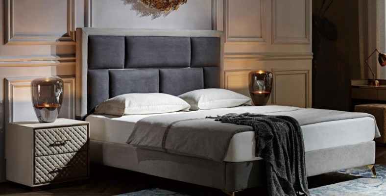 Спальня 3 элемента. Набор кровать 2x тумбочка консоль кровати двуспальные обтяжки гостиницы