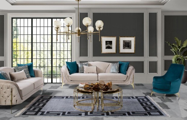 Круглое кресло дизайн гостиная обивка дерево обивка современный роскошь синий новый