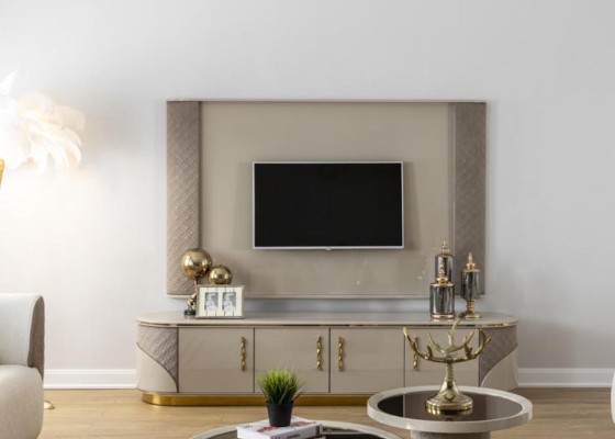 Современная ТВ-тумба Роскошный ТВ-шкаф Стильная комод для гостиной Новинка