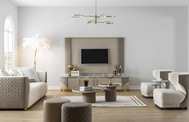 Современная ТВ-тумба Роскошный ТВ-шкаф Стильная комод для гостиной Новинка