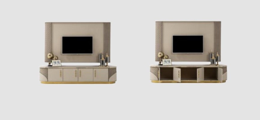 Современная ТВ-тумба Роскошный ТВ-шкаф Стильная комод для гостиной Новинка