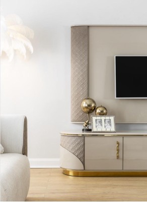 Современная ТВ-тумба Роскошный ТВ-шкаф Стильная комод для гостиной Новинка