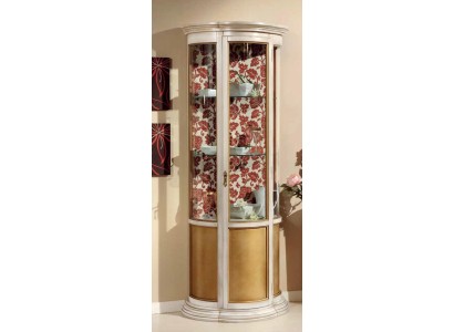 Роскошный деревянный буфет с витриной. Дизайнерские шкафы Итальянской мебели.