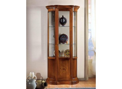 Роскошный деревянный витринный шкаф в стиле анрик, коричневый, итальянская мебель, новый шкаф.