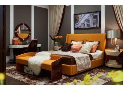 Кровать, ночной столик, табуретка. 4-х частный набор спальни. Современный дизайн. Роскошные кровати. Новые.