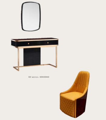 Косметический столик, зеркало, стул, консоль, комод, спальня, 3 предмета.