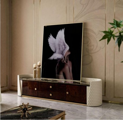 Дизайнерский RTV телевизионный комод со шкафом и полкой для декора комнаты