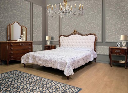 Schlafzimmer Design Классическая роскошь Мебель Современная кровать 2x Тумба 4 предмета в наборе
