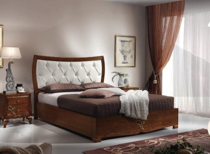 Schlafzimmer Bett Nachttisch Betten Gruppe Holz Doppel Design Garnitur Set 3tlg Спальня Кровать Тумбочка Кроватные группы Дерево Двойной дизайн Гарнитур Набор 3 предмета
