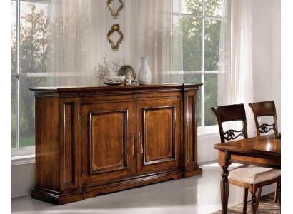 Комод Буфет Стол Буфетный Коричневый Буфеты Массивная деревянная мебель Комоды