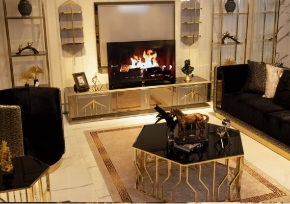 Роскошное телевизионное тумбочное отделение, стеллаж, комод, телевизионная стойка, шкаф, новая мебель.