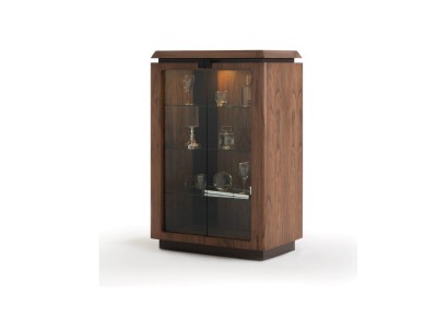 Роскошный деревянный витринный шкаф дизайн коричневый мебельный шкаф новый