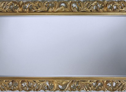 Итальянский классический дизайнерский зеркальный мебельный настенный зеркало из дерева - Модель 1576