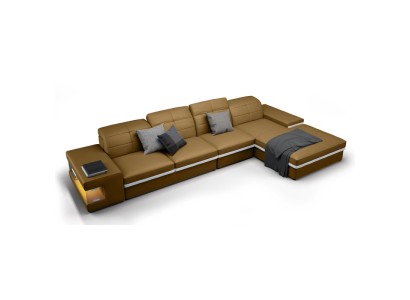 Ecksofa Sofa L Form Couch Polster Designer Leder XXL Ledersofa