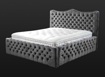 Chesterfield кровать бархат кровати двуспальная кровать 160x200 дизайн гостиничного интерьера