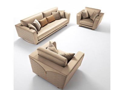 Sofagarnitur 311 Sitzer Set Design Sofa Polster Couchen Leder Итальянская мебель