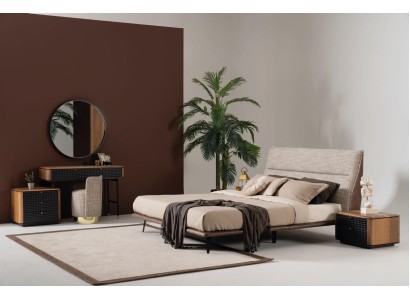 Полный набор спальни Комплект кровати Туалетный столик Зеркало Табурет 6 предметов.