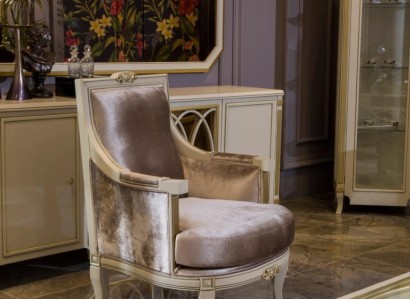 Sessel Art déco Relax Stoff Lounge Textil Sitzer Luxus Sitz Polyester