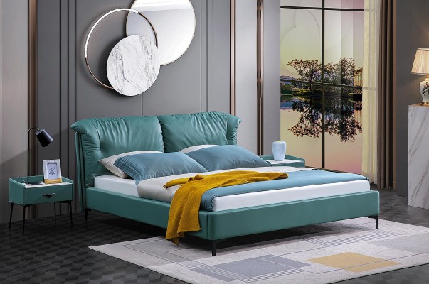 Спальня кровать прикроватные столики 3 шт. Набор Дизайн Роскошные кровати Дерево