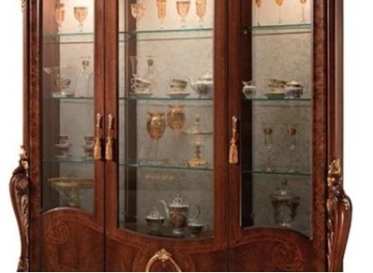 Витрина с тремя дверцами, витринный шкаф для гостиной, дизайнерские шкафы, мебель, стекло, новая.