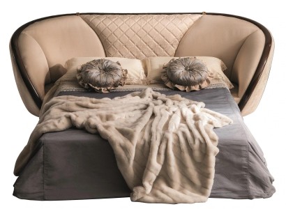 Sofa 3 Sitzer Schlafsofa Designer Sofa mit Bettfunktion + Bettkasten Couch NEU
