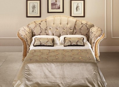 Sofa 3 Sitzer Couch mit Bettfunktion Textil Stoff Möbel Polster arredoclassic