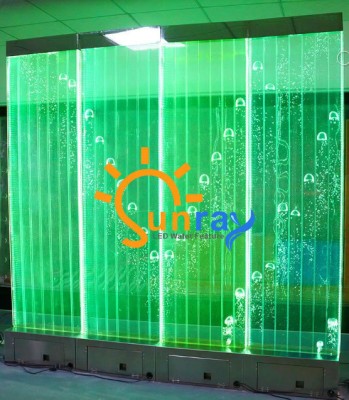 Панель с LED-подсветкой для водопада, водяных стен, водных украшений, современных пузырьков для декоративной стены.