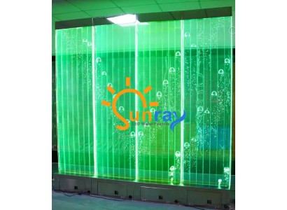 Панель с LED-подсветкой для водопада, водяных стен, водных украшений, современных пузырьков для декоративной стены.