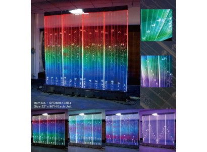 Стеновая панель с пузырьками воды. Декоративная светодиодная водяная стена. Дизайнерская водная панель.