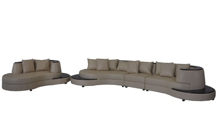 Жилищный дизайн круглый диван угловой диван обивка круглый гарнитур сидений комната ландшафт USB