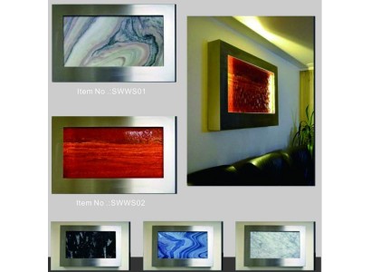 Световая стена из LED, дизайнерские водные столбы, водопад, рамка для картин 90x60.