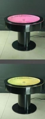 Круглый стол Бар Круглые столы Светодиодные водные игры Освещенная светодиодная мебель