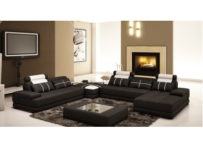 Ecksofa Sofa Couch Wohnlandschaft Ledersofa xxl Designer Sofas Wolfhagen