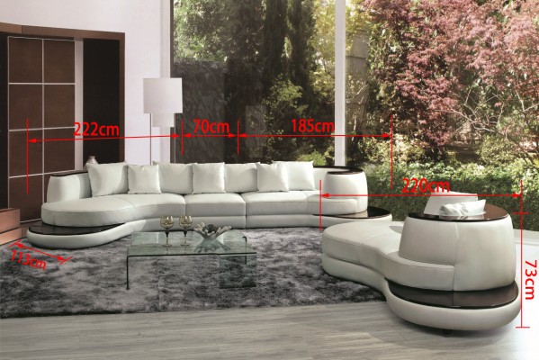 Круглый диван с USB-портом - диван-круглое кресло с подушками, комплект углового дивана, сиденье круглое - новый.