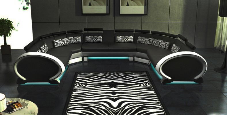 Кожаный диван с USB обивкой диван уголок мягкая мебель угловой диван красный.