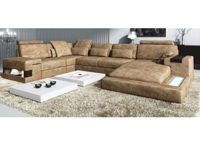 Ecksofa U-form Sofa Polstersofa Couch Sofas Couchen Ecksofas Design Möbel Neu