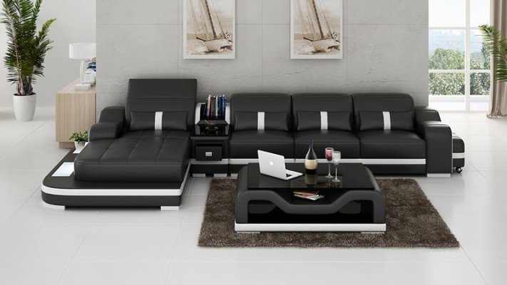 Кожаный диван угловой диван мебель для гостиной Угловой диван Дизайн Модерн G8027C